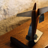 Lampe de chevet, veilleuse avion art déco
