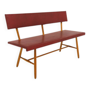 Banc scandinave en skaï,