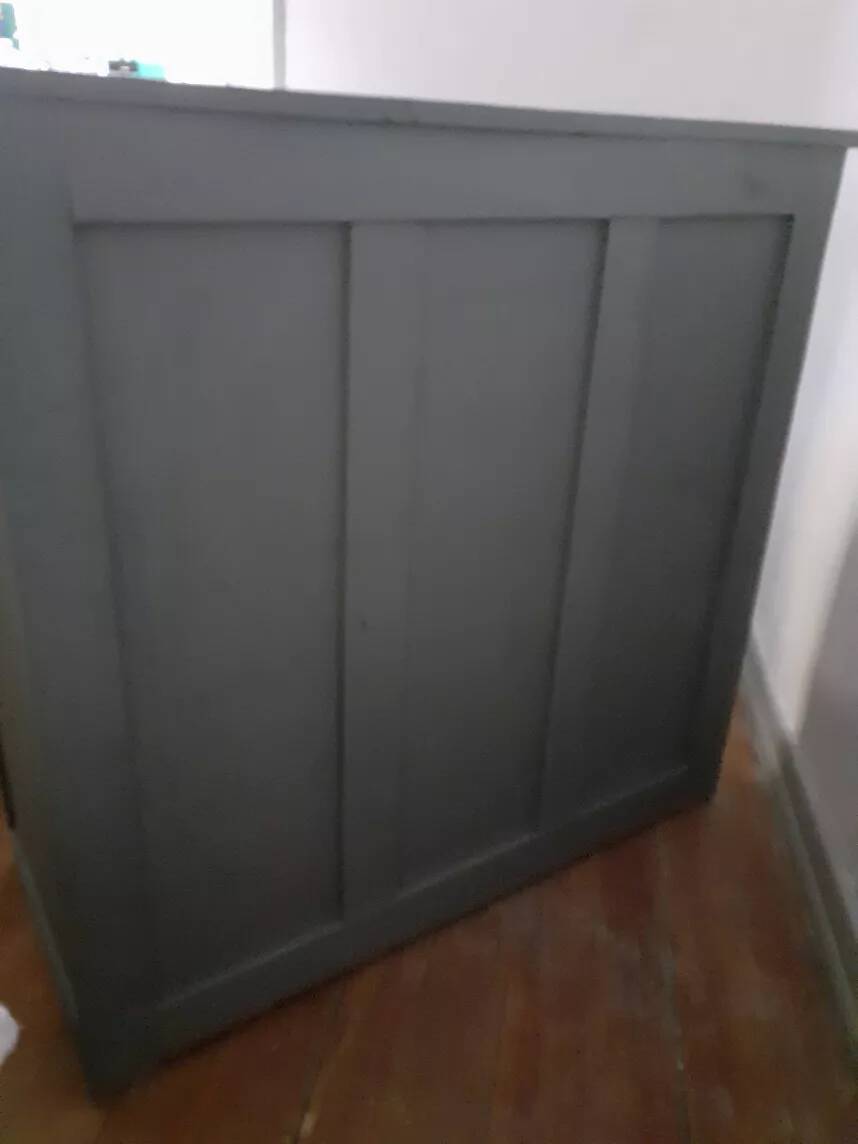 Vintage gray Parisian sideboard