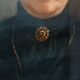 Antique painting from the early 1900s depicting a female portrait, signed by S.Bruno