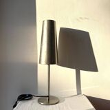 Brushed silver metal lamp vintage design by Anne Nilsson for IKEA