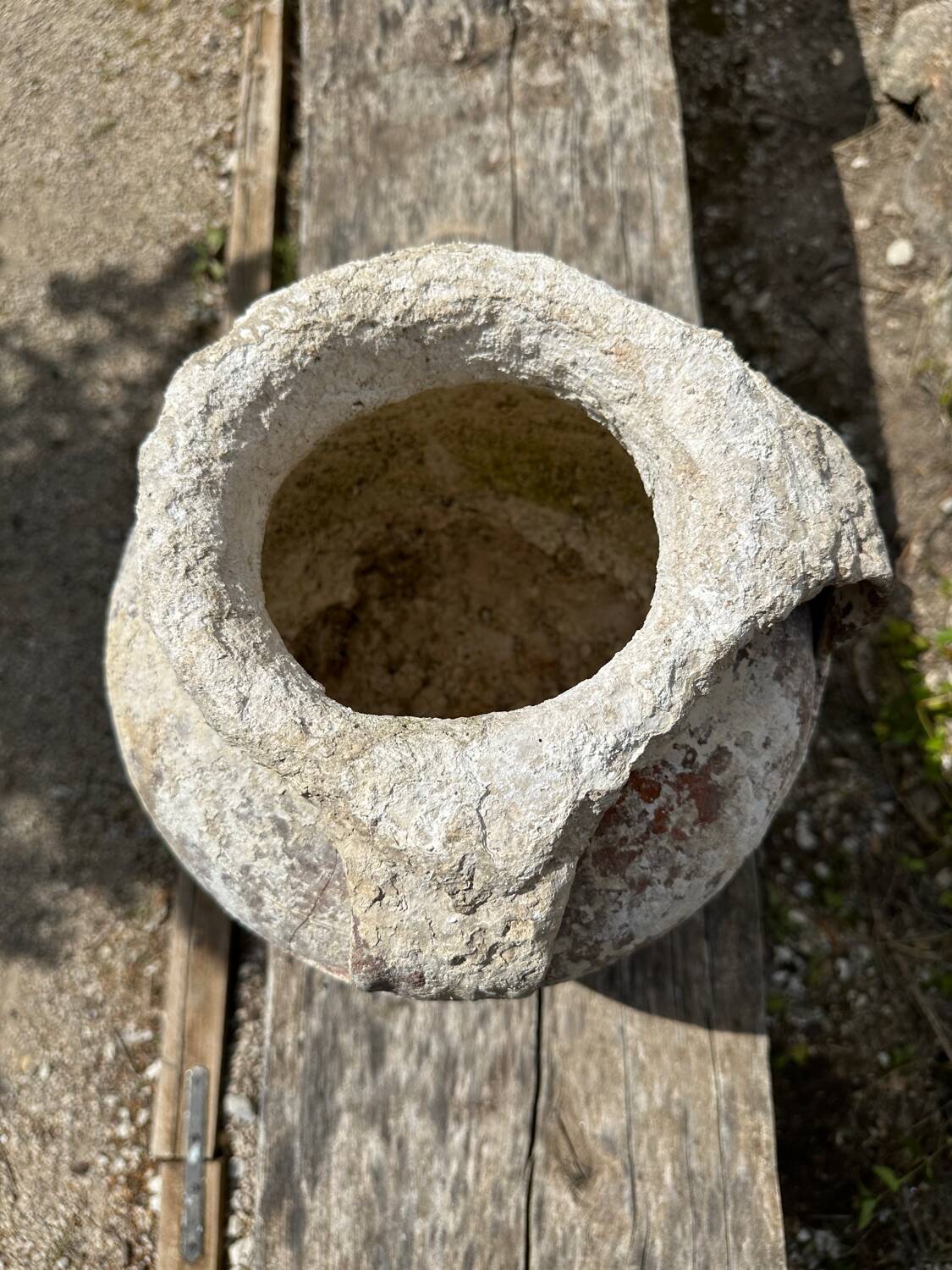 Terracotta pottery jar