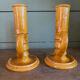 Pair of ceramic candle holders from Biot