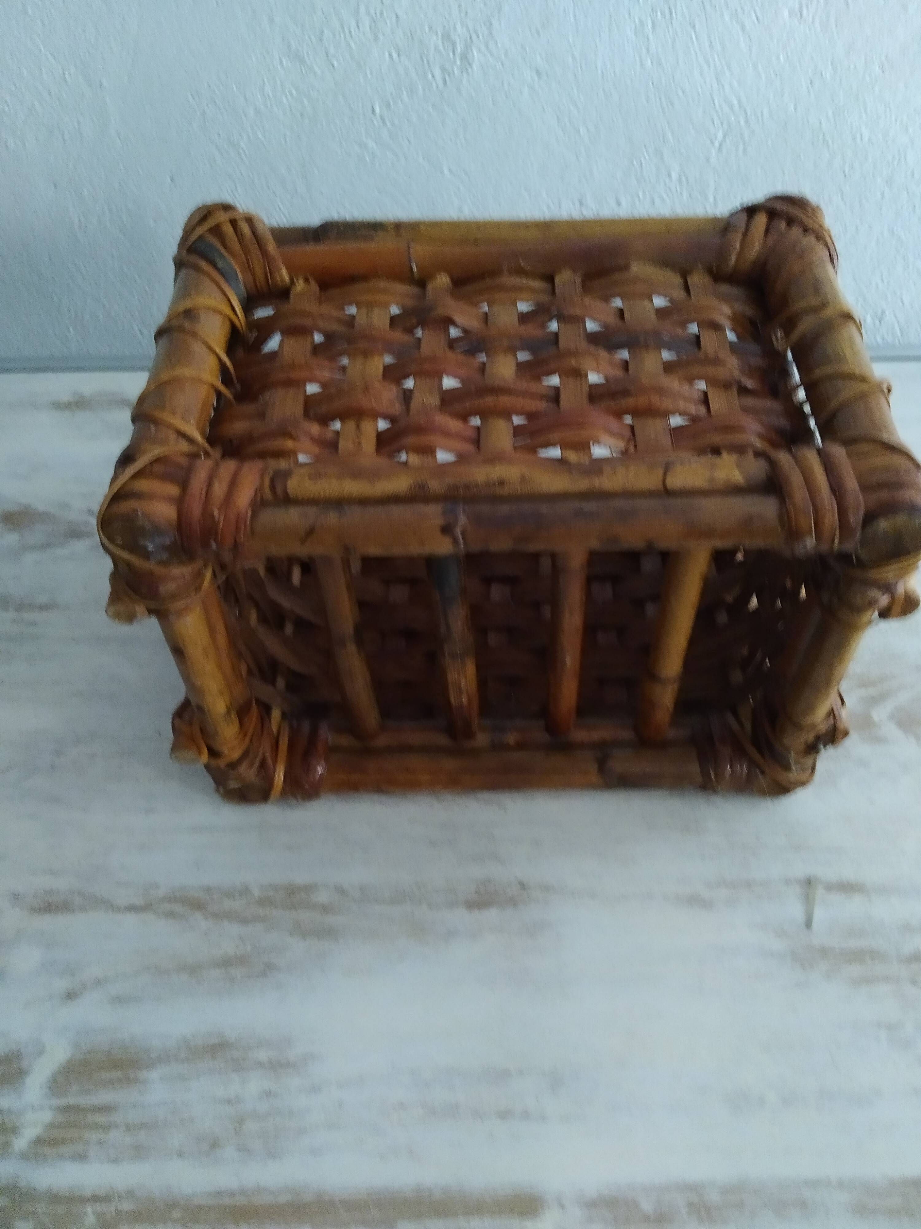 Bamboo storage basket