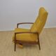 Mid-century armchair with folding footrest, 1960s