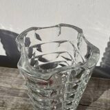 Vase en verre épais transparent classique