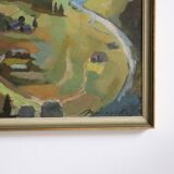 Landscape painting valley