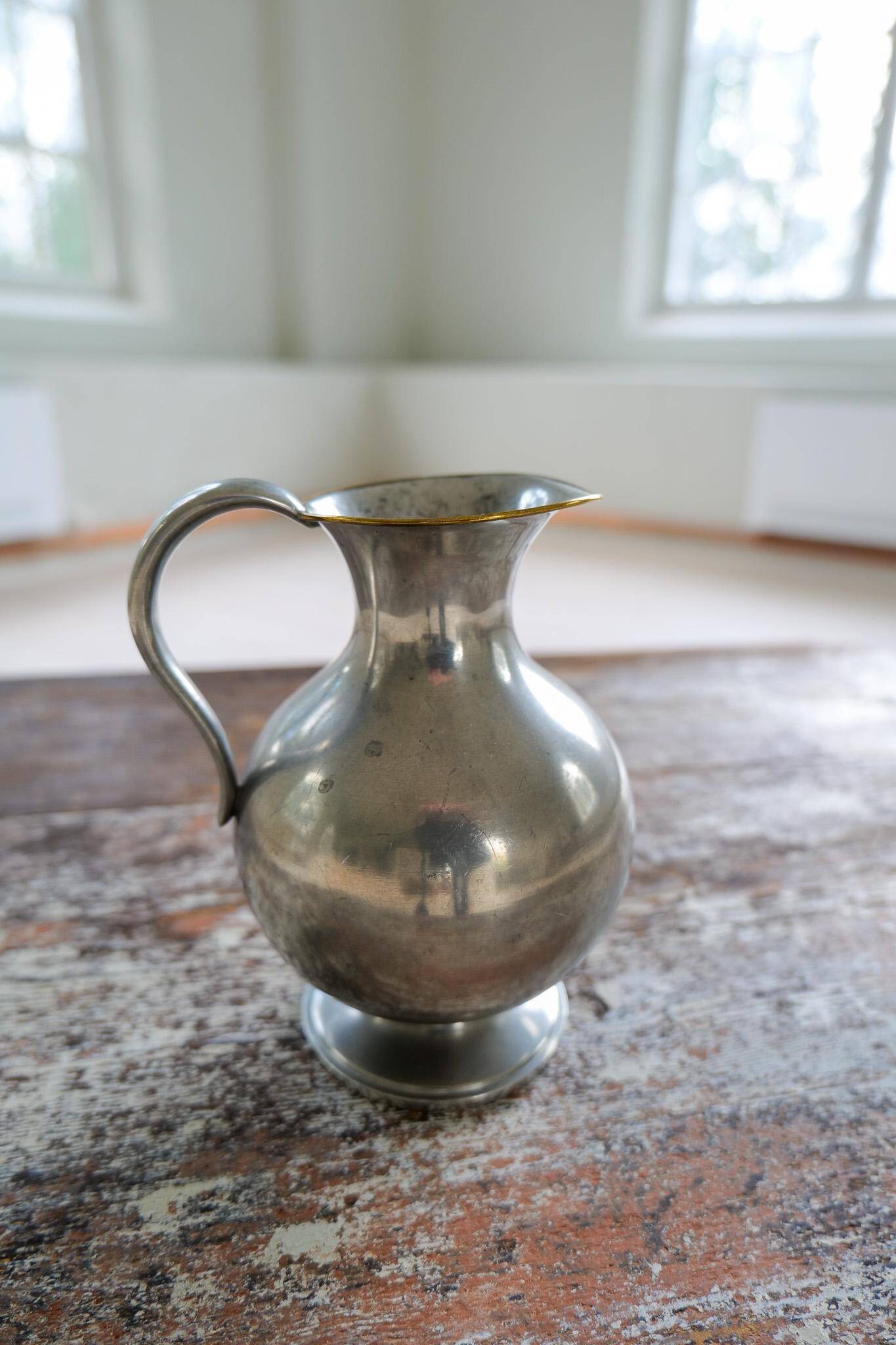 Vase / Sculptural Decanter Art Deco in Tin Sweden GAB 1930s