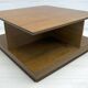 F.Lli Saporiti Mid-Century Modern Italian Walnut Coffee Table, 1960s