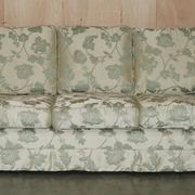 Pair of Howard & Son's style sofas in floral patterned silk blend.