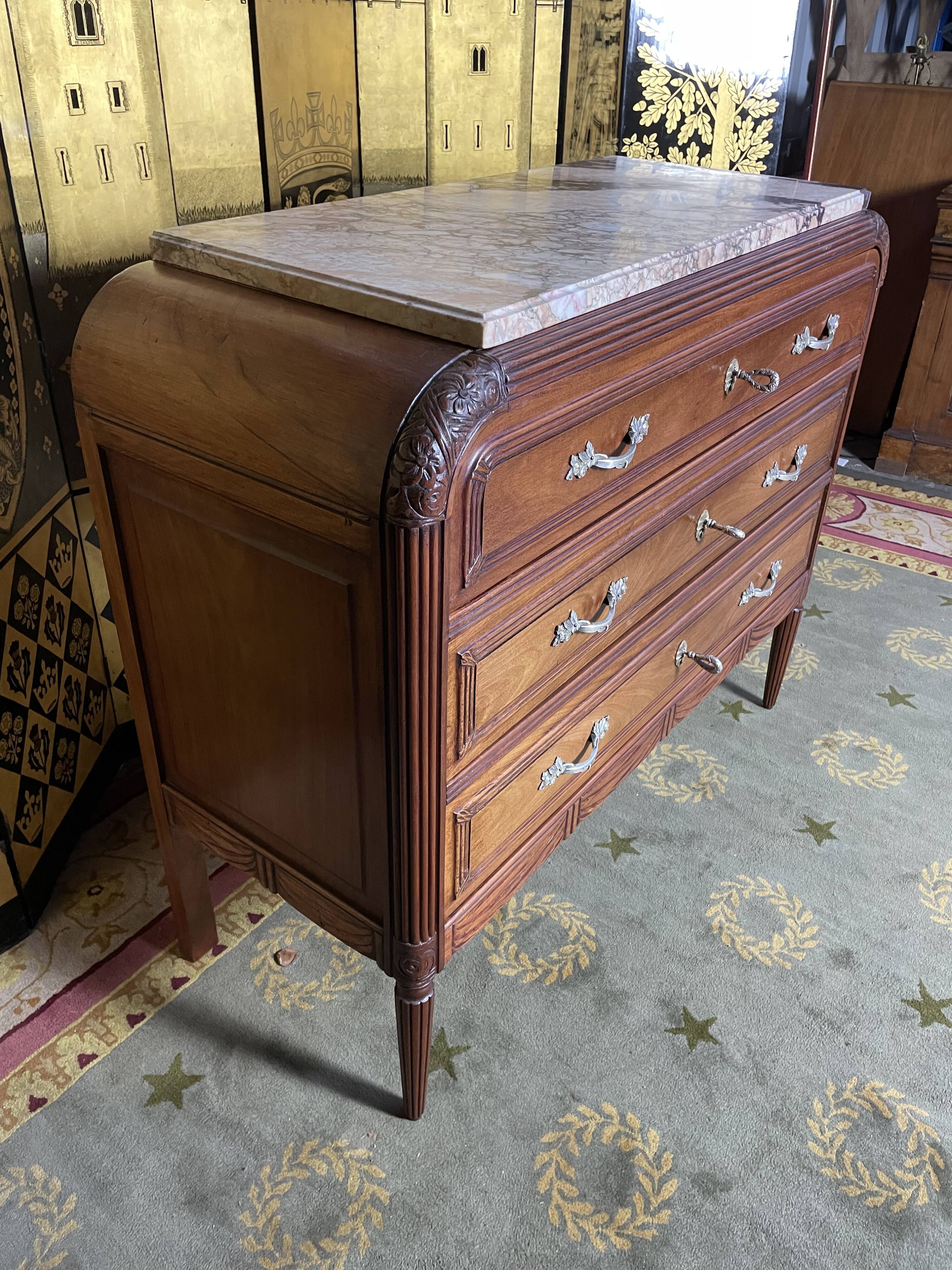Restored Art Deco chest of drawers
