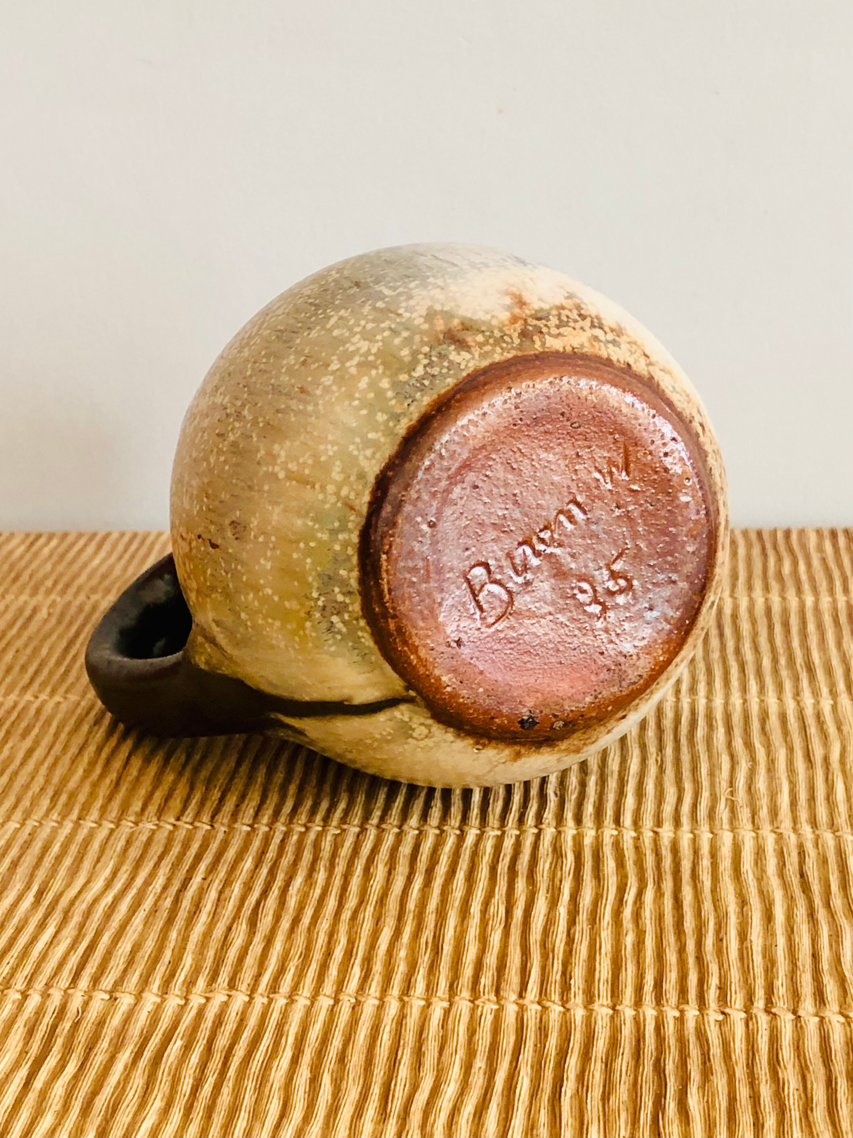 Ceramic soliflore vase by Willy Biron, Belgium 1950