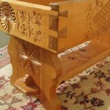 Very distinctive pine coffee table, display case