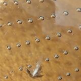 Bubbled crystal trinket bowl, 1960s