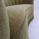 1960s, Danish 2-seater "Banana" sofa, original green furniture velour.