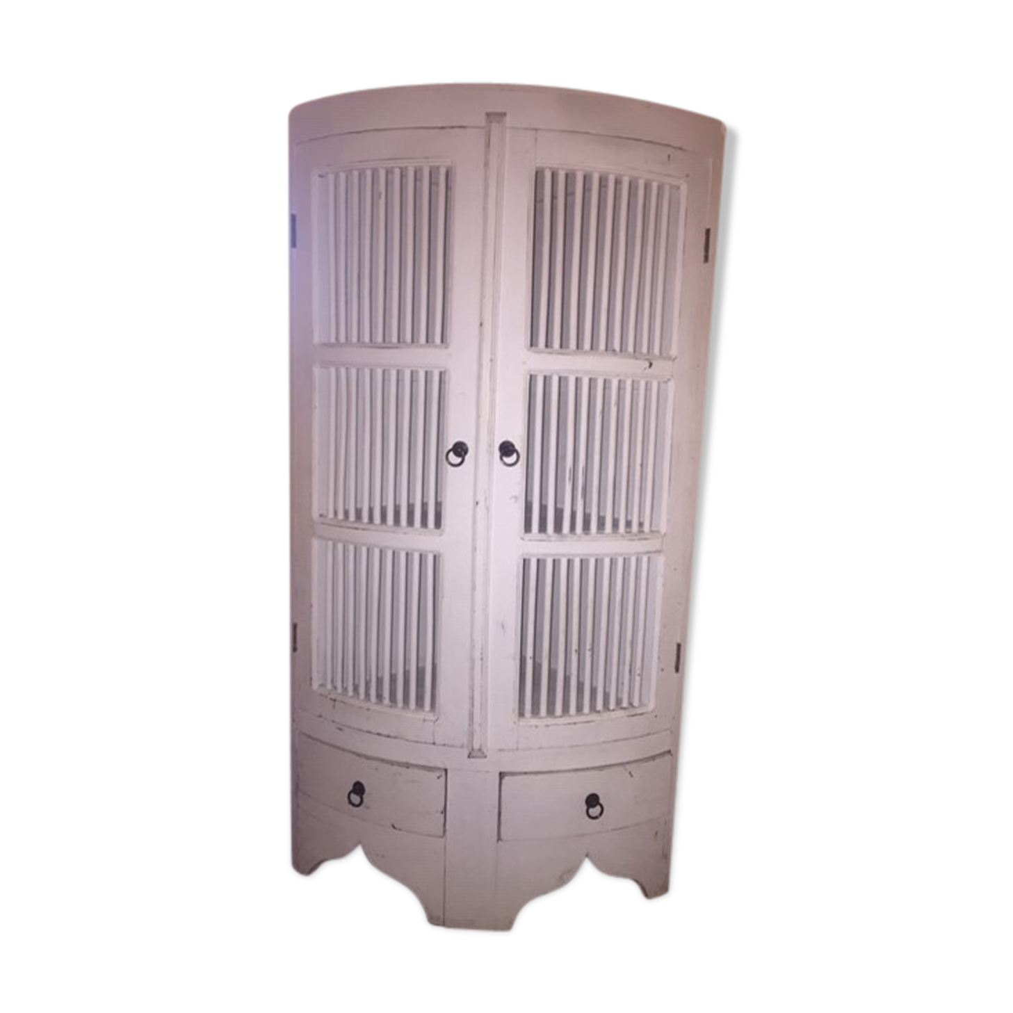 Ceruse white corner furniture