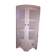 Meuble d'angle blanc cerusé