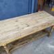 Table de métier drapière sapin décapé 3m