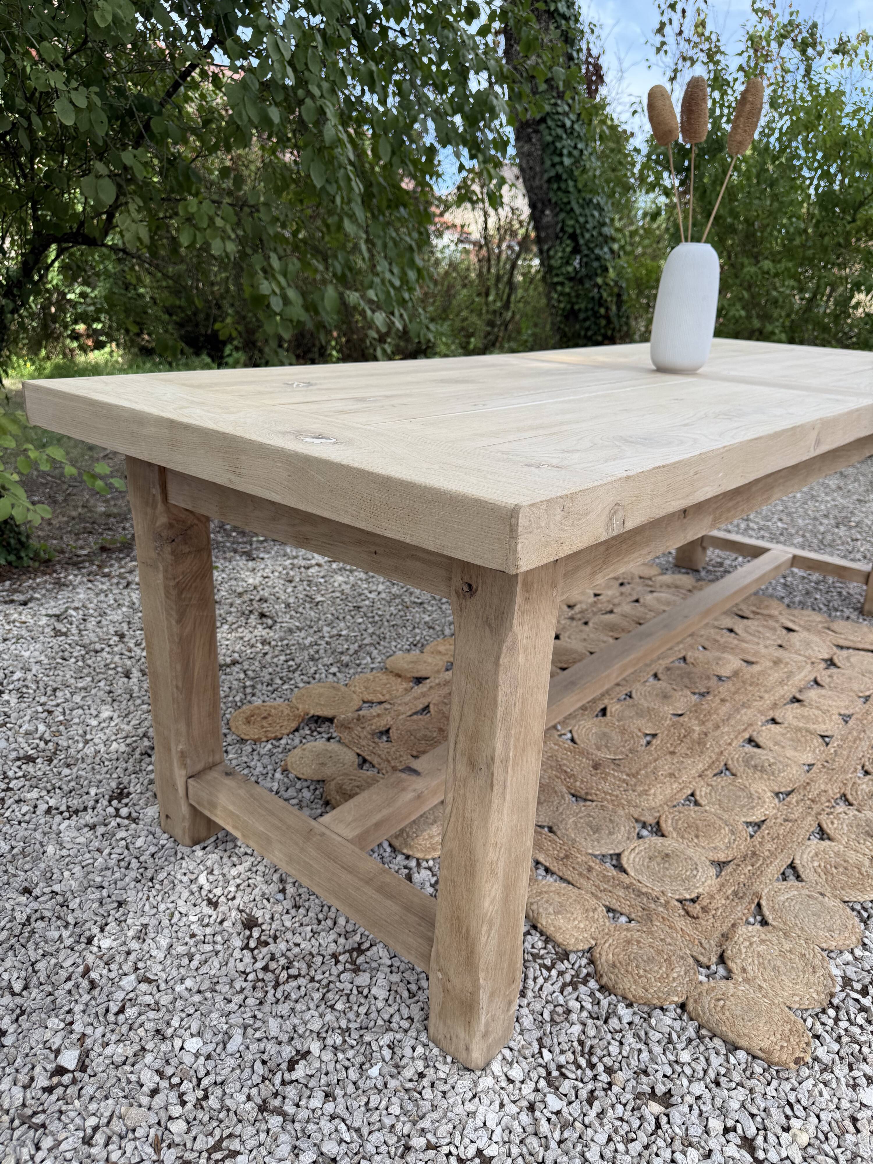 Large solid wood table 238cm