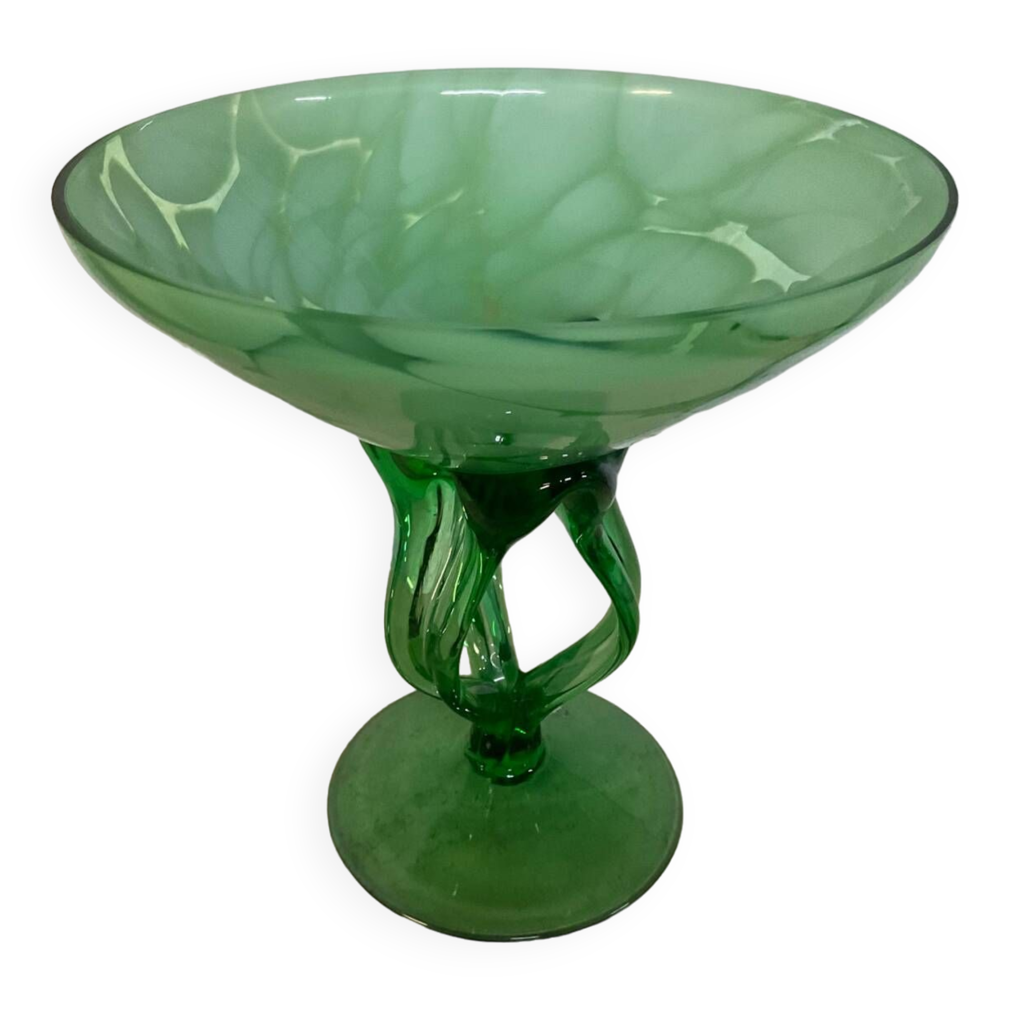 Vintage glass paste pocket tray
