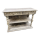 Open buffet in carved wood decorated with fauns and dragons