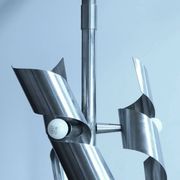 Lustre en Inox, style Space Age - 1960