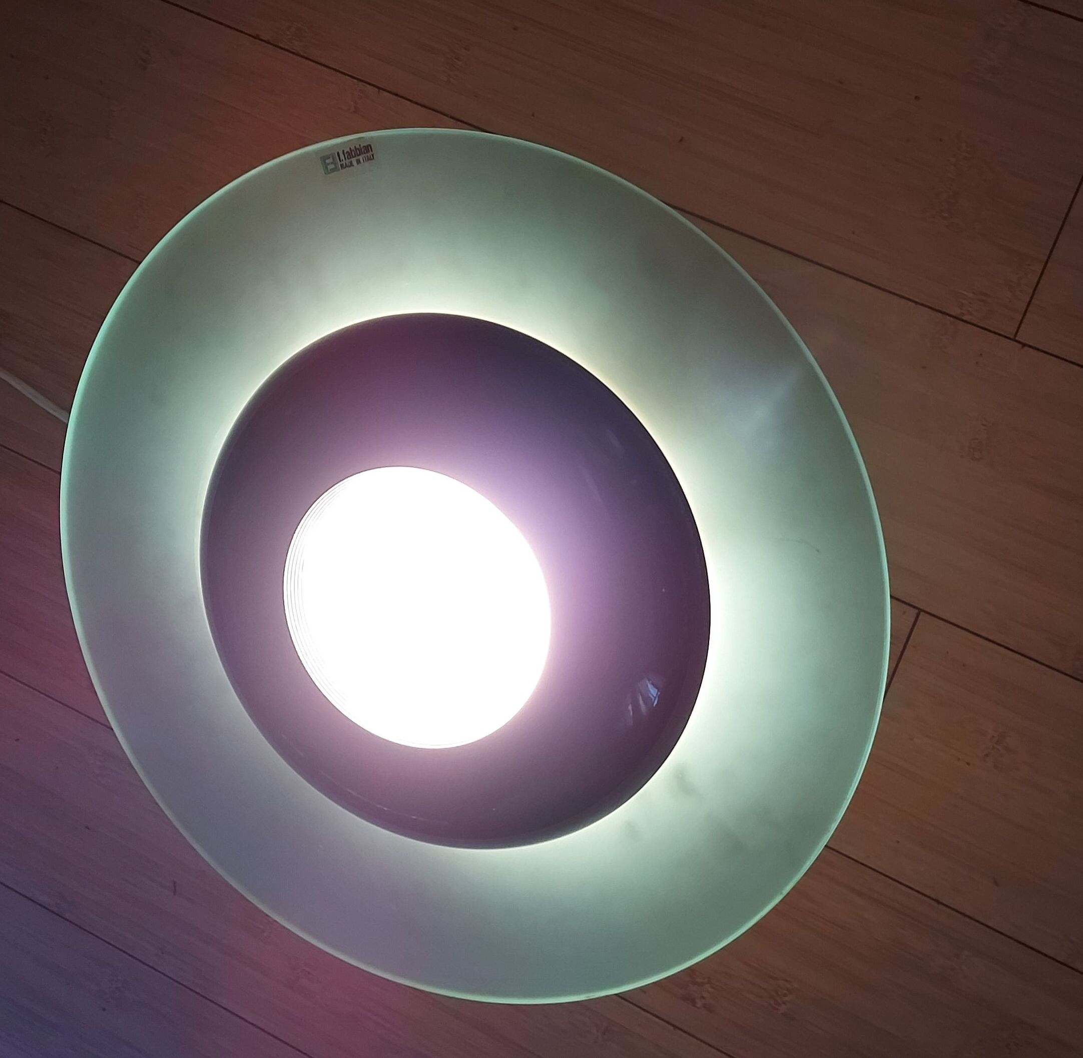 80's ceiling lamp F.Fabbian Italy