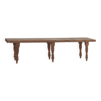 Old Indian Bench in Old Teak Original Part