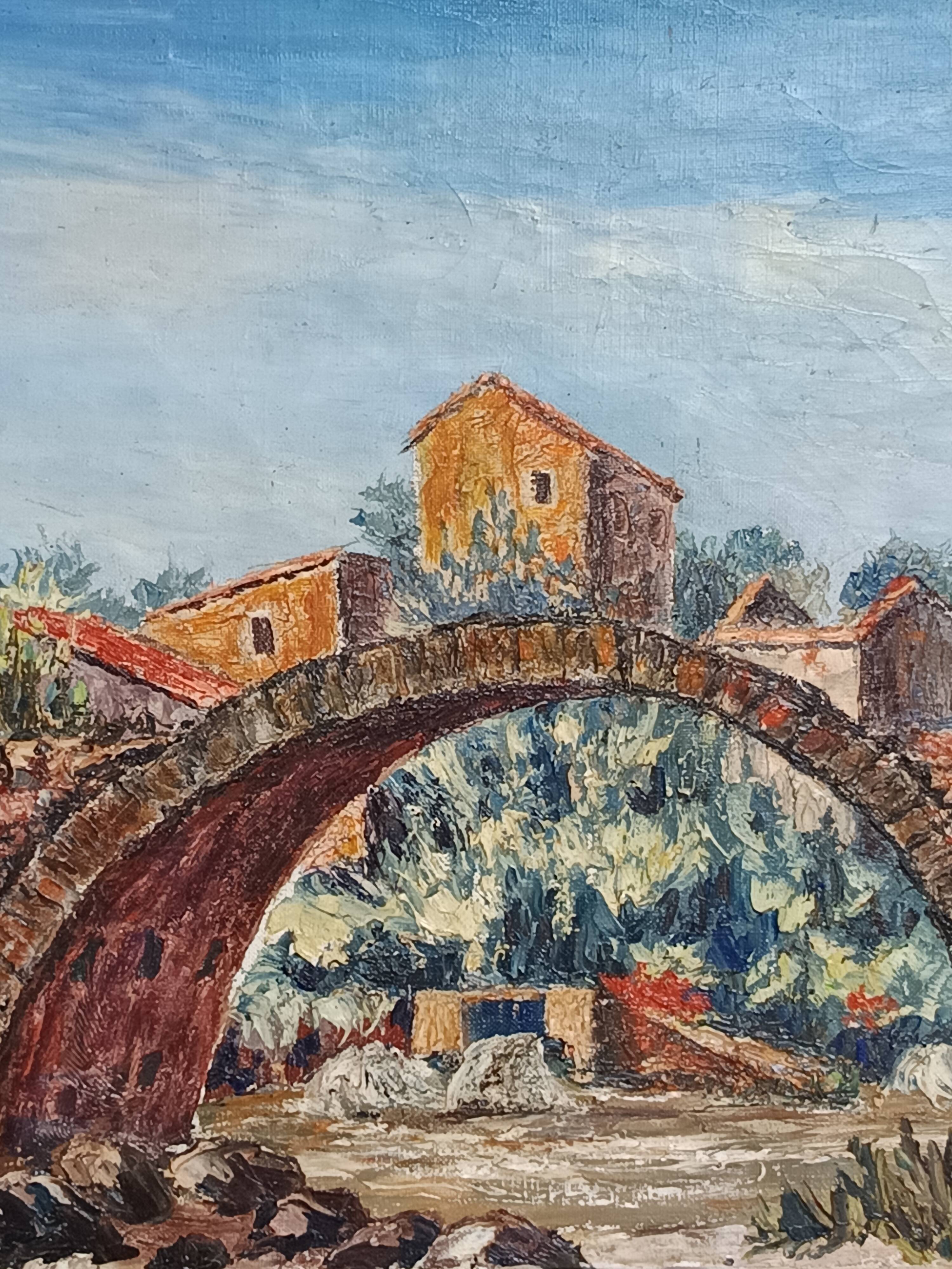 oil on canvas by the Provençal painter L C Benazeth