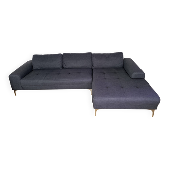 Ligne Roset blue corner sofa