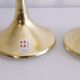 Set of 3 Scandinavian brass candle holders 1970
