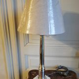Silver metal lamp signed Plasait goldsmith