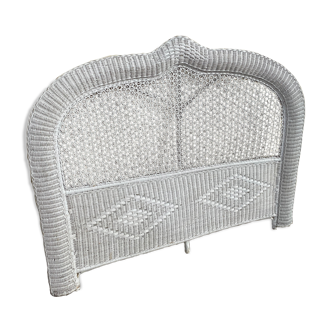 Peacock rattan headboard