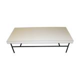 Table low vintage 60 years white melamine