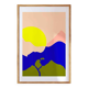 Round sun tree - limited edition art print (a4)