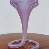 Old blown glass cornucopia vase