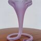 Old blown glass cornucopia vase