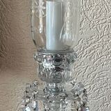 Desk lamp. Crystal, glass, hand engraving.