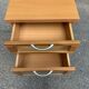 IKEA 1990 wood and frosted glass chest of drawers.