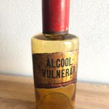 Old pharmacy bottle/jar "Alcohol Vulnerar" brown glass