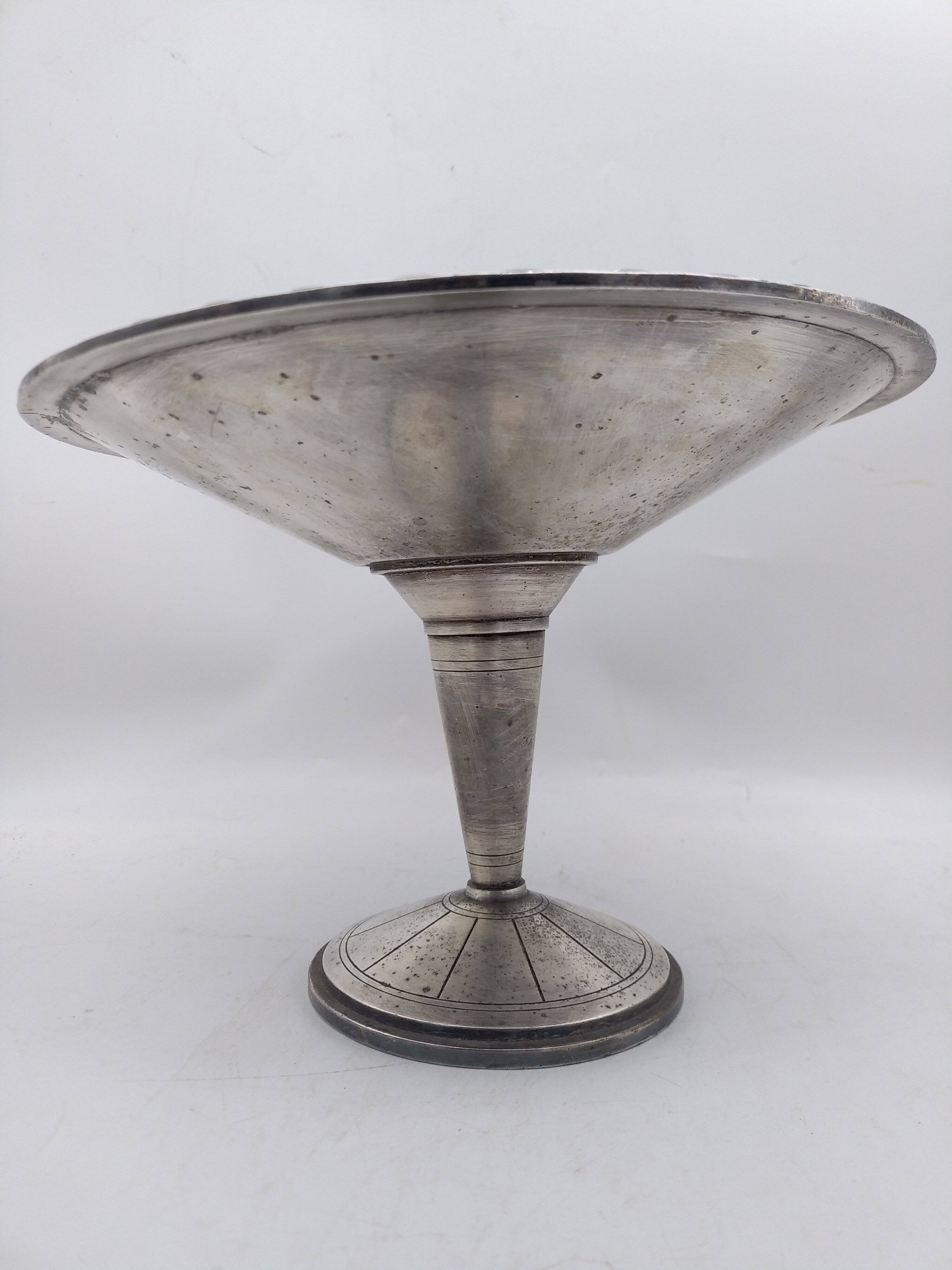 Art Deco metal cup.