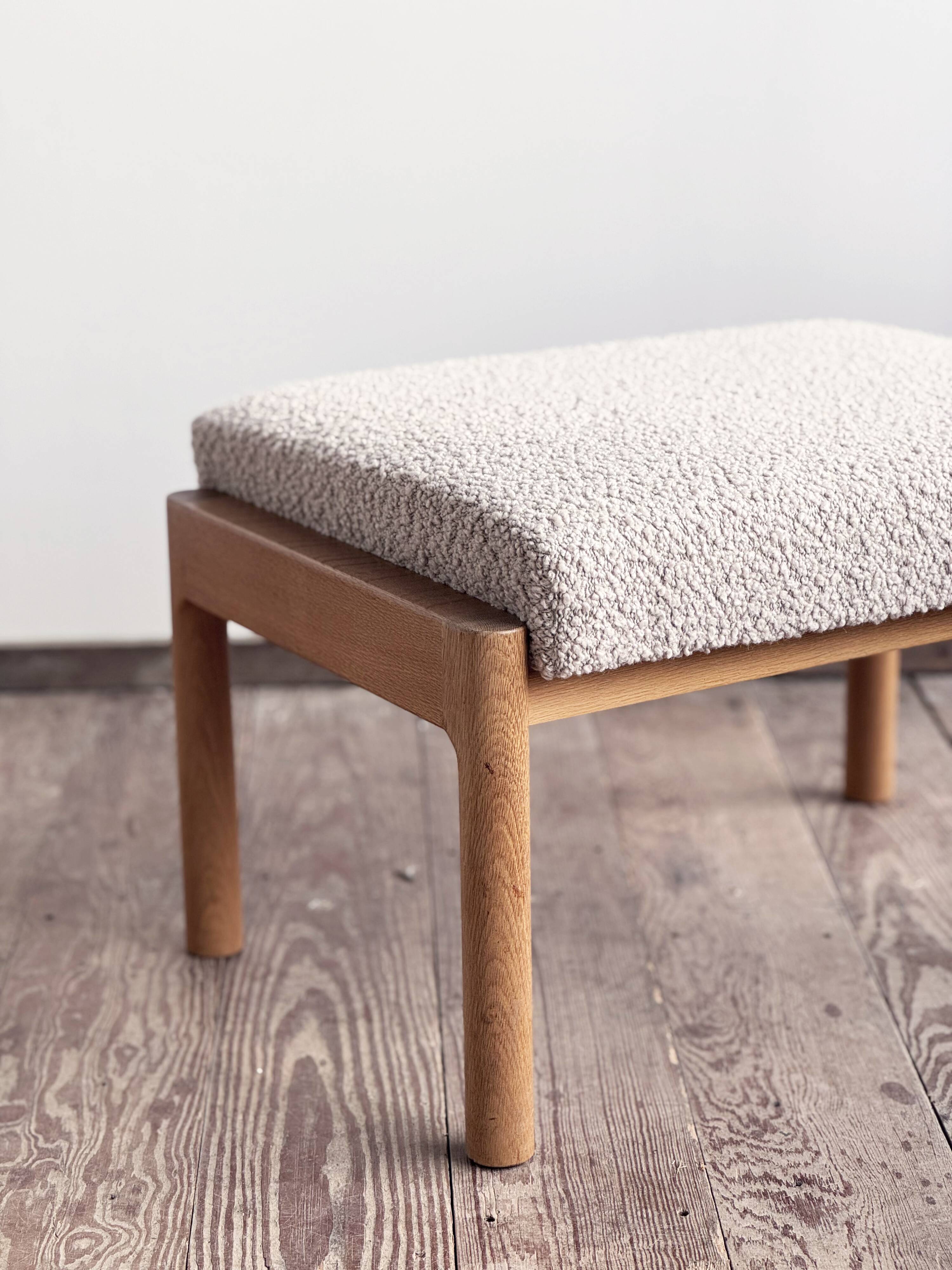 Ottoman danois Mid-Century Design par Ole Wanscher, années 1950