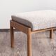 Ottoman danois Mid-Century Design par Ole Wanscher, années 1950