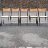 Set of 7 Mullca chairs