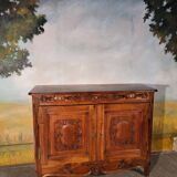 Art deco sideboard in solid walnut