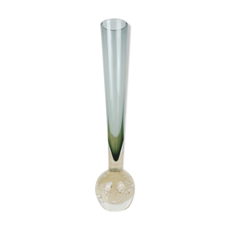 Vase glass tube Murano soliflore