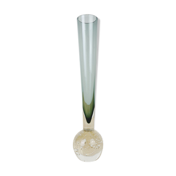 Vase glass tube Murano soliflore