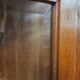 Vintage two-body display cabinet in oak from the 1950s.