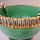 Cup, empty glazed ceramic pocket, signed Louis Dage, 50s