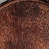 Round wrought iron mirror in the 1950s - 21cm